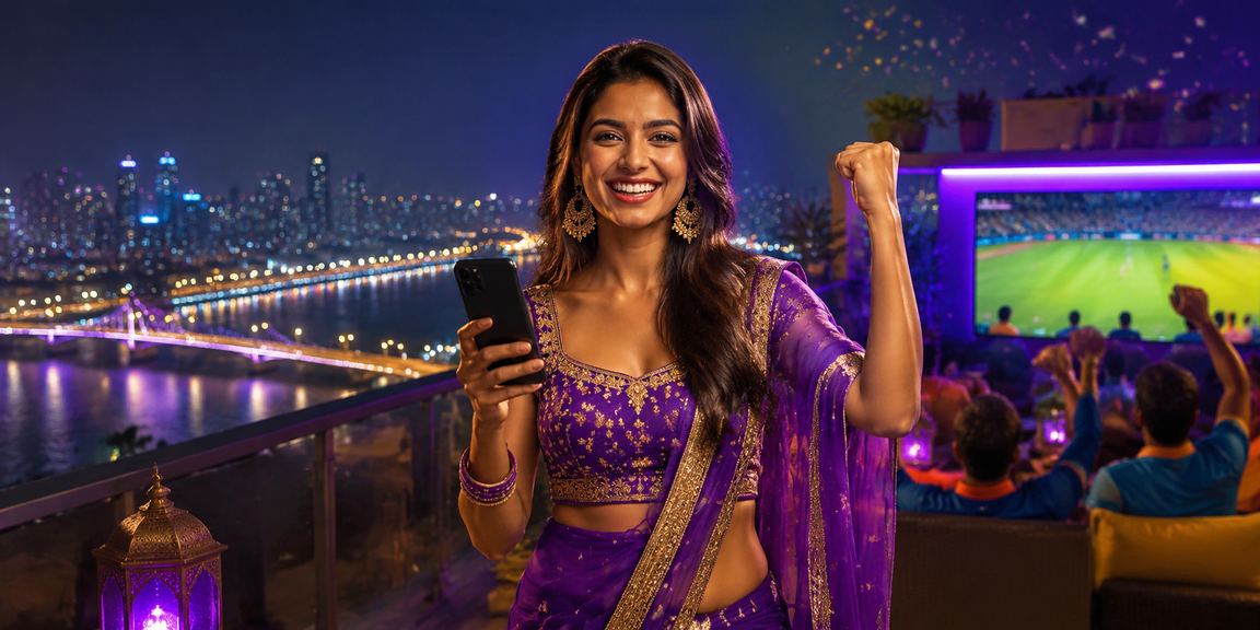 Indian player enjoying lottery and slot games on mobile